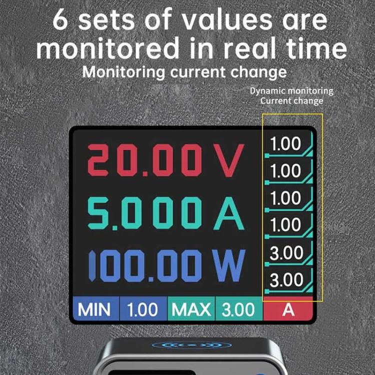 MaAnt DianBa No.1 Pro Multi - port Charger 9 - ports With Digital Display Power Wireless Charger, DianBa No.1 Pro, EU Plug - ORIWHIZ