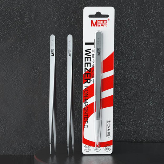 MaAnt Hand - Polished Non - Magnetic Stainless Steel Tweezers, A, K - ORIWHIZ