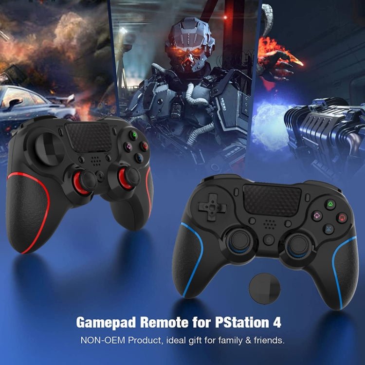 MB - P913 PC Six - Axis Somatosensory Back Key Programming Dual Vibration Bluetooth Gamepad For PS4 Pro, Red Black, Blue Black, Black White, Black - ORIWHIZSony AccessoriesSony Accessories GamepadsToys & Hobbies