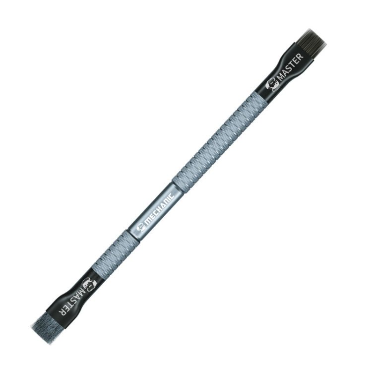 MECHANIC Cell Phone Motherboard Chip Degumming Brush PCB De - Tin Cleaning Cylinder Long Handle Brush, Sideburns, Steel Wire, Double - ended Sideburns+Steel Wire - ORIWHIZ