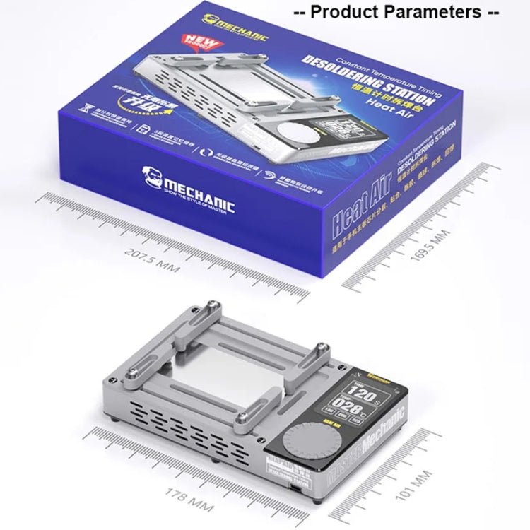 Mechanic Heat Air Intelligent Motherboard Layered Desoldering Station For iPhone X - 15 Series, Host, EU Plug - ORIWHIZ