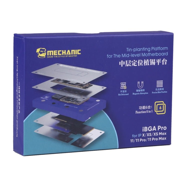 Mechanic iBGA Pro 6 in 1 Mid - level Positioning Planting Tin Platform, iBGA Pro - ORIWHIZ