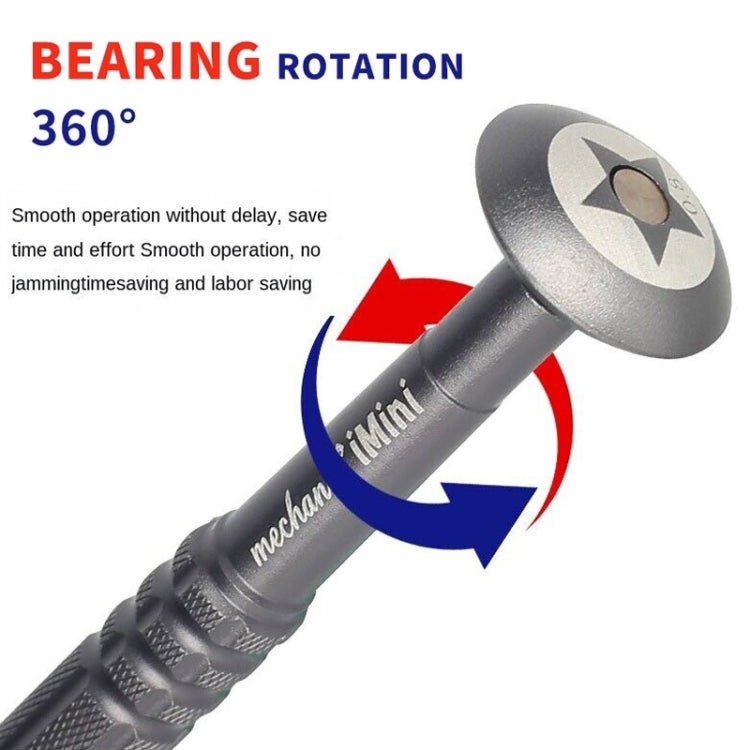 MECHANIC iMini Series Mobile Phone Repair Glasses Screw Batch Clock Tool, Five Star 0.8, Triangle 0.6, Phillips 1.5, Phillips 1.2, Phillips 2.5, T2 - ORIWHIZ