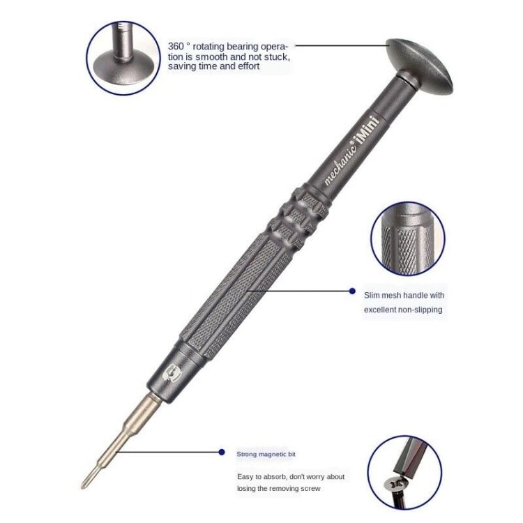 MECHANIC iMini Series Mobile Phone Repair Glasses Screw Batch Clock Tool, Five Star 0.8, Triangle 0.6, Phillips 1.5, Phillips 1.2, Phillips 2.5, T2 - ORIWHIZ