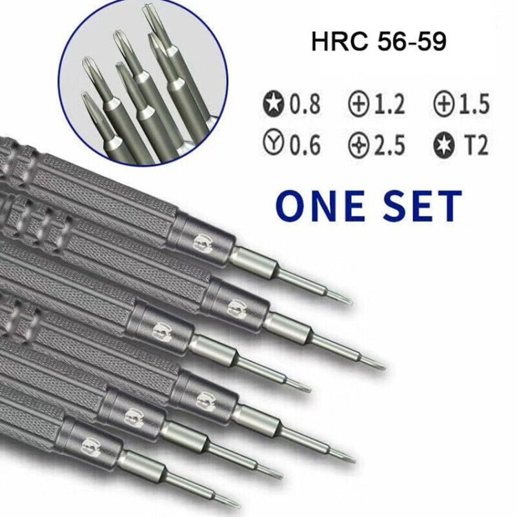 MECHANIC iMini Series Mobile Phone Repair Glasses Screw Batch Clock Tool, Five Star 0.8, Triangle 0.6, Phillips 1.5, Phillips 1.2, Phillips 2.5, T2 - ORIWHIZ