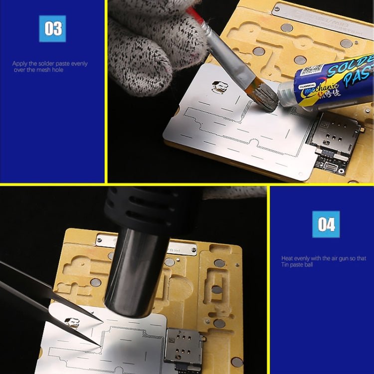 MECHANIC MR3 3 in 1 Mid - Layer Planting Tin Platform for iPhone X/XS/XS Max, Mechanic MR3 - ORIWHIZ