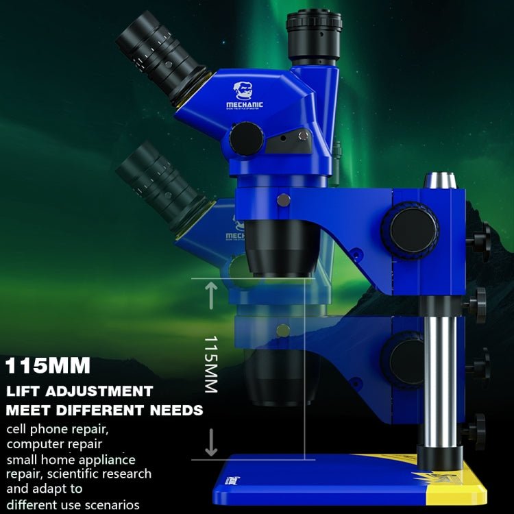 Mechanic Super X 360 Rotation HD Video Trinocular Stereo Microscope, Mechanic Super X - ORIWHIZ
