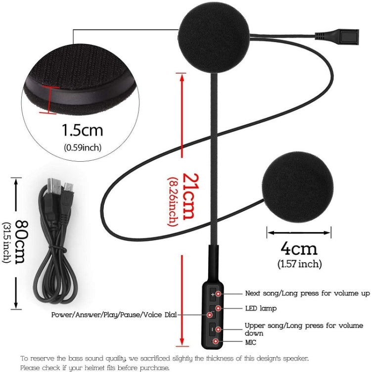 MH01 Bluetooth 5.0 Helmet Headset Auto Answer/Stereo Effect Bluetooth Headset, MH01 - ORIWHIZConsumer ElectronicsMotorcycle Walkie TalkieWalkie Talkie