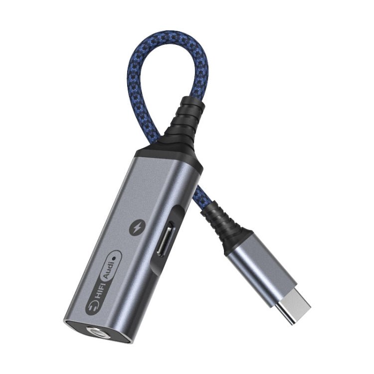 MH339A Type - c / USB - c Adapter Cable Mobile Phone Live Audio Charging Cable, MH339A (Gray), MH339A (Black) - ORIWHIZ