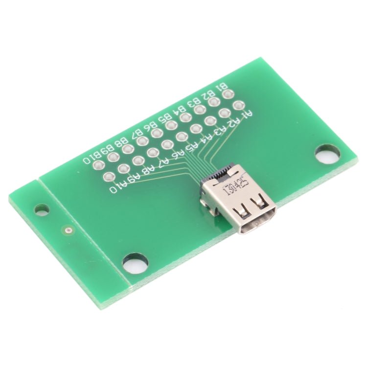 Micro HDMI Female Test Board 19pin, 19pin Micro HDMI Female - ORIWHIZ