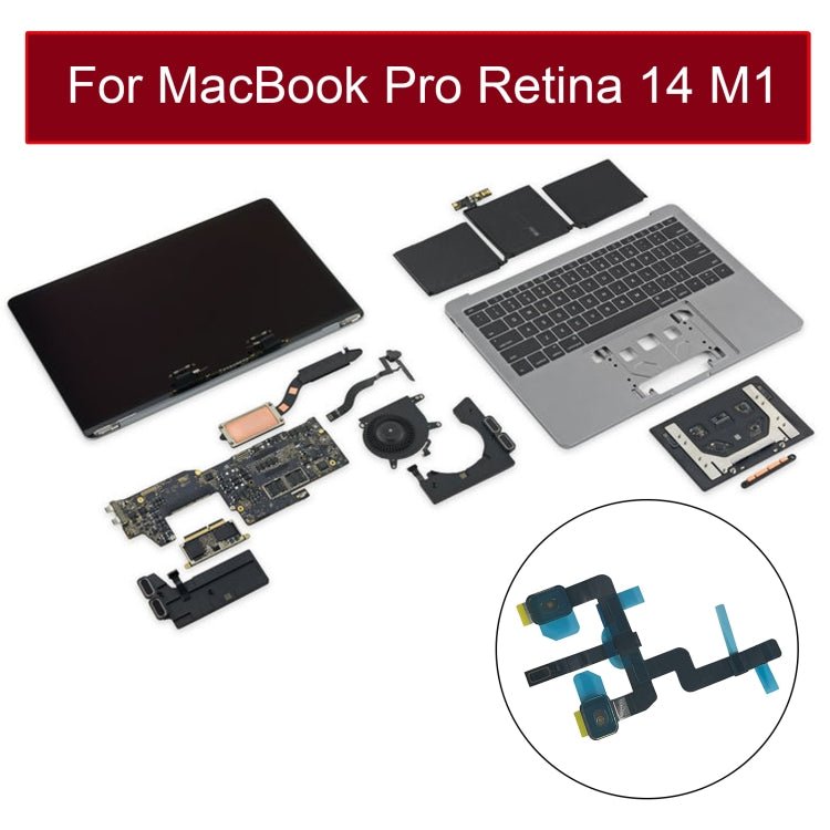 Microphone Flex Cable for MacBook Pro 14 inch M1 A2442 EMC3650 2021, For MacBook Pro 14 inch M1 A2442 - ORIWHIZ