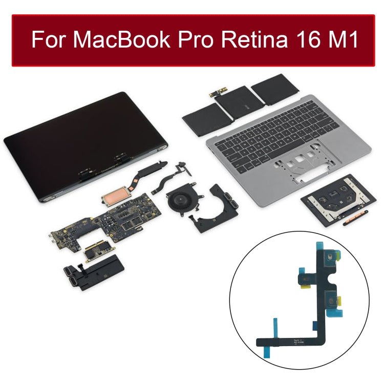 Microphone Flex Cable for MacBook Pro 16 inch M1 A2485 EMC3651 2021, For MacBook Pro 16 2021 A2485 / Pro 16 2023 A2780 - ORIWHIZ