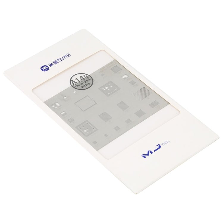 Mijing A14 3D BGA Stencil IC Solder Reball Tin Plant Net for iPhone 12 Series, Mijing A14 - ORIWHIZ