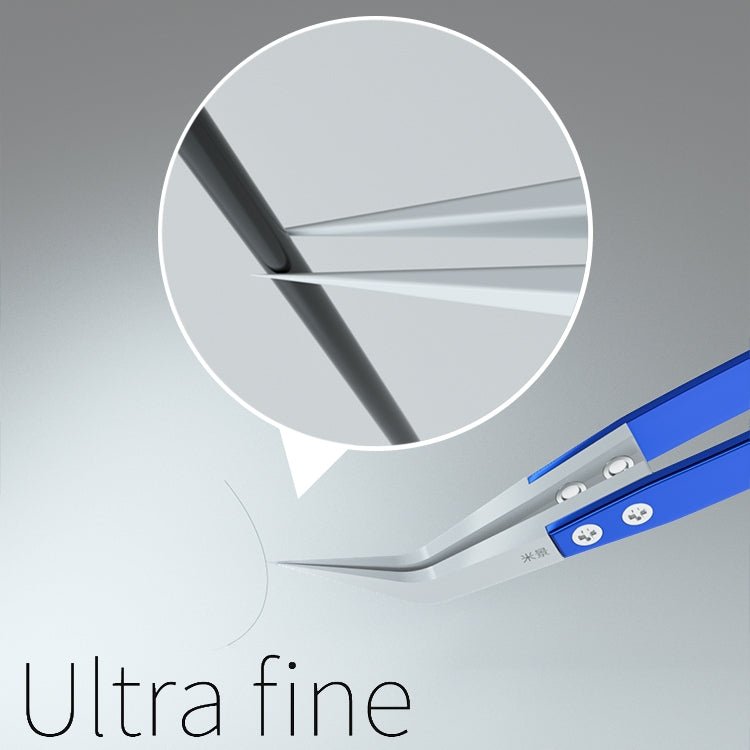Mijing Antistatic Precision Diamagnetism Tweezers(Straight), Curved, Straight - ORIWHIZ