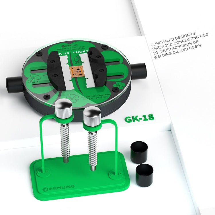 Mijing GK18 Orbicular Universal Toughened Insulated Glass Motherboard Repair Fixture, Mijing GK18 - ORIWHIZ