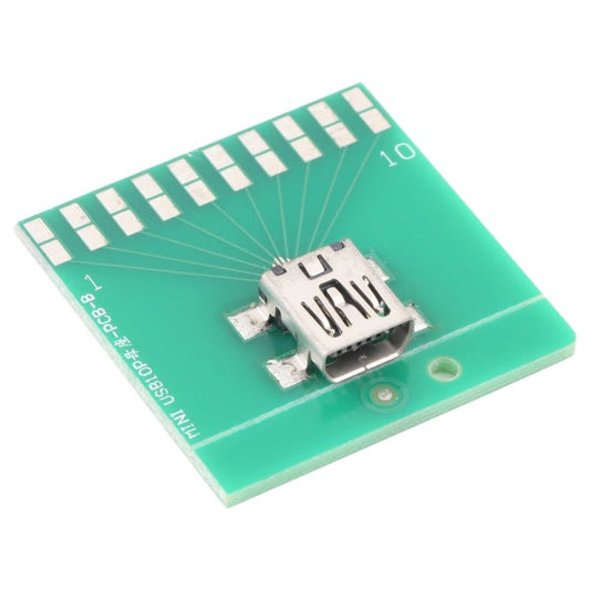 Mini 10pin USB Female Test Board, Mini 10pin - ORIWHIZ