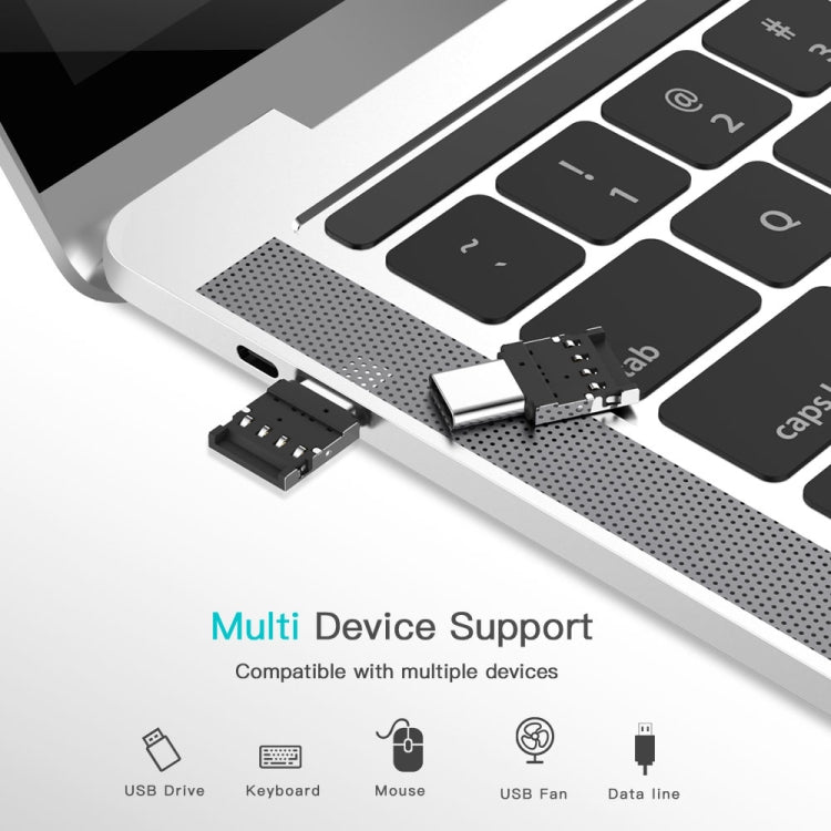 Mini Aluminum Alloy USB - C / Type - C Male to USB Female OTG Adapter Connector - ORIWHIZ