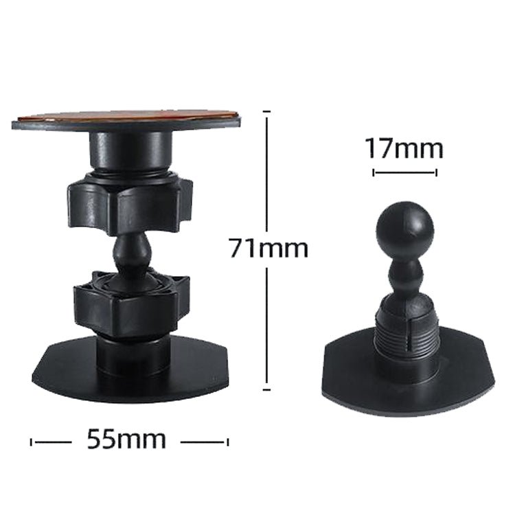 Mini Gimbal Camera Bracket Desktop Mobile Phone Bracket Recorder Car Bracket, Dual Attachment Mount, 1/4 Screw Connector for GoPro, Magnet Paste for Phones - ORIWHIZ