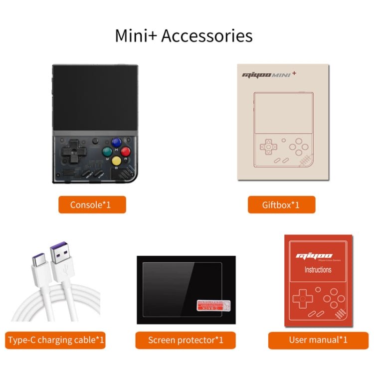 Miyoo Mini Plus 3.5 Inch IPS Screen Retro Handheld Game Console, NO Card 0 Games, 32GB 9K Games, 64GB 15K Games, 128GB 25K Games - ORIWHIZPocket ConsolePocket Console & AccessoriesToys & Hobbies