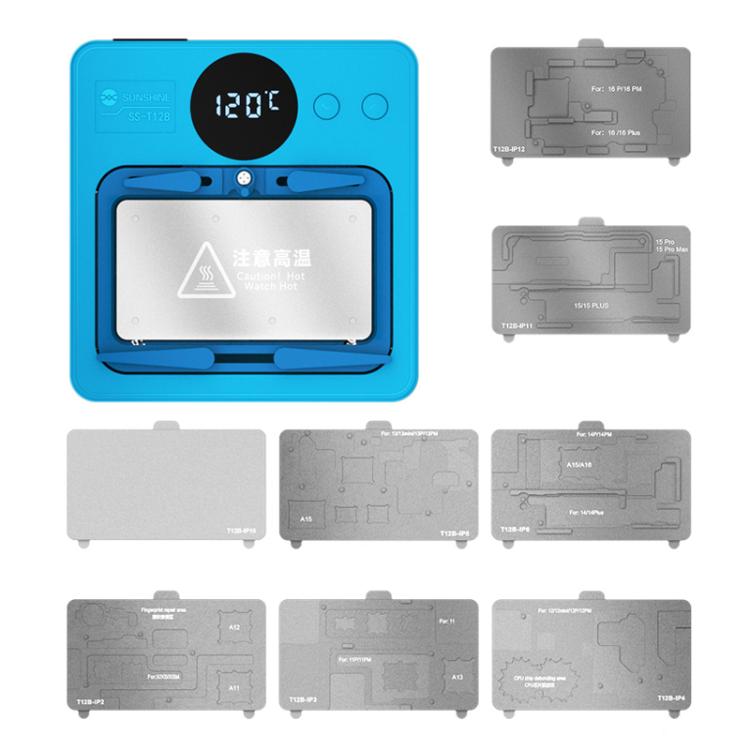 Mobile Phone Motherboard Smart Repair Heating Platform Kit Support IP7G - 16PM/Android Universal, SUNSHINE SS - T12B 13 In 1, SUNSHINE SS - T12B 9 In 1 - ORIWHIZ