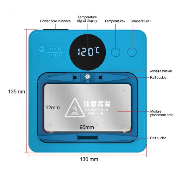 Mobile Phone Motherboard Smart Repair Heating Platform Kit Support IP7G - 16PM/Android Universal, SUNSHINE SS - T12B 13 In 1, SUNSHINE SS - T12B 9 In 1 - ORIWHIZ