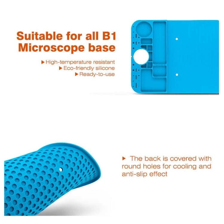 Mobile Phone Repair Microscope Silicone Insulation Work Mat, 20x26cm - ORIWHIZ