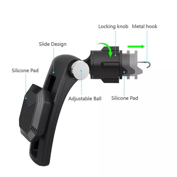 Multifunctional Car Air Conditioner Air Outlet Magnetic Phone Holder, Air Outlet Magnetic (Black), Air Outlet Magnetic (Green) - ORIWHIZ