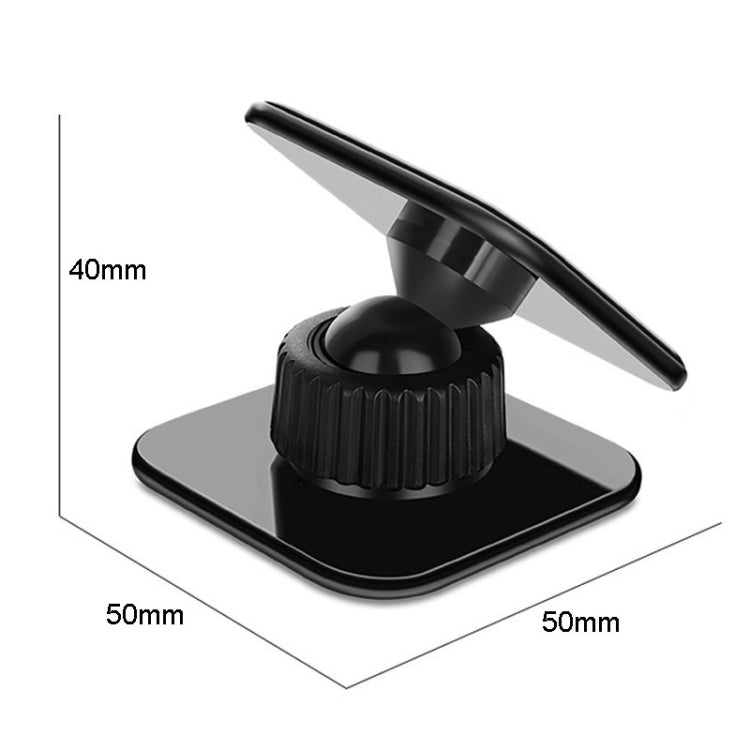 Multifunctional Sticky Car Navigation Holder Automobile Cell Phone Support Bracket, Square Black - ORIWHIZ