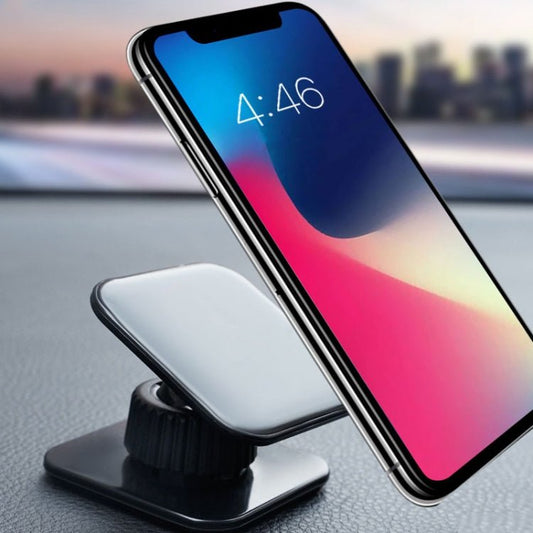 Multifunctional Sticky Car Navigation Holder Automobile Cell Phone Support Bracket, Square Black - ORIWHIZ