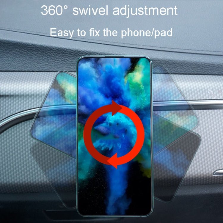Multifunctional Sticky Car Navigation Holder Automobile Cell Phone Support Bracket, Square Black - ORIWHIZ