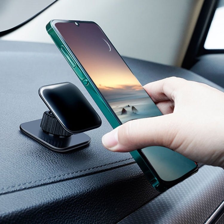 Multifunctional Sticky Car Navigation Holder Automobile Cell Phone Support Bracket, Square Black - ORIWHIZ