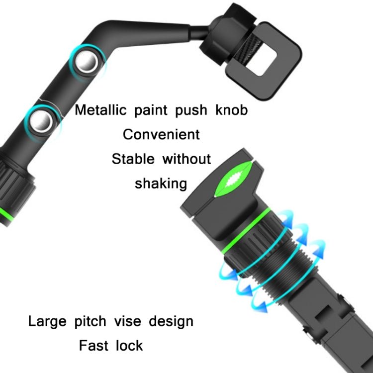 Multifunctional Vehicle - mounted Video Shooting Rearview Mirror Bracket, Green, Grey - ORIWHIZ