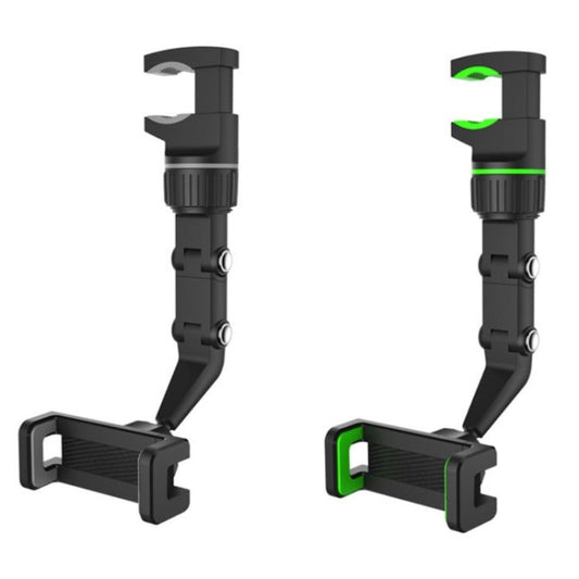Multifunctional Vehicle - mounted Video Shooting Rearview Mirror Bracket, Green, Grey - ORIWHIZ