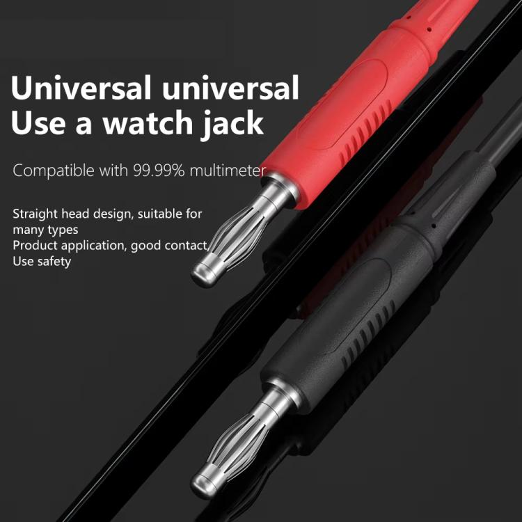 Multimeter Pens Pointed Silicone Cord Frostproof Detachable Stainless Steel Test Pen Accessories, P23A - ORIWHIZ