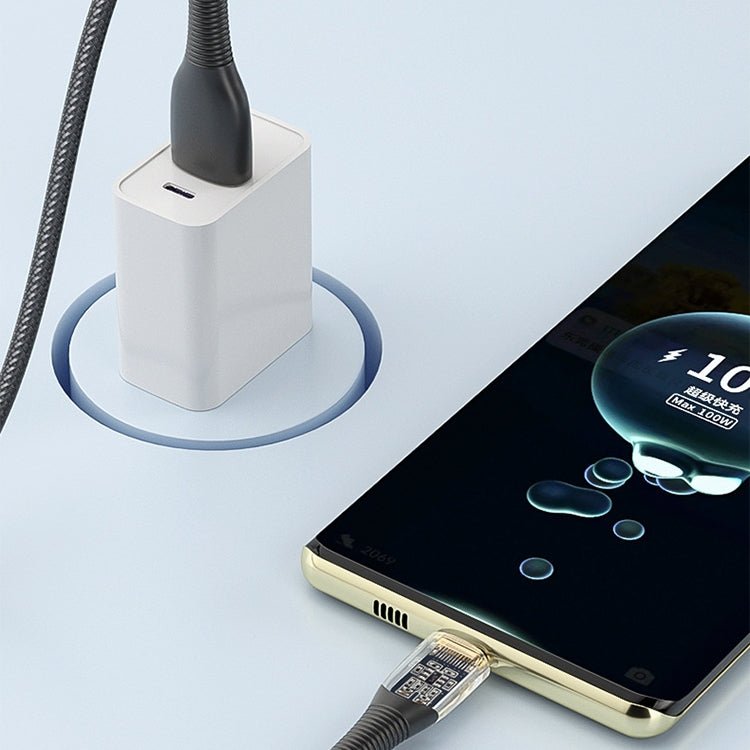 Mutural Li - CC009 1.2m 100W Transparent USB - C / Type - C to Type - C Charging Data Cable, Type - C to Type - C - ORIWHIZ