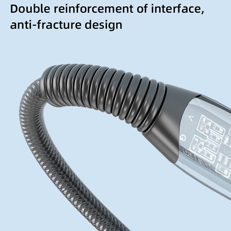 Mutural Li - CC009 1.2m 100W Transparent USB - C / Type - C to Type - C Charging Data Cable, Type - C to Type - C - ORIWHIZ