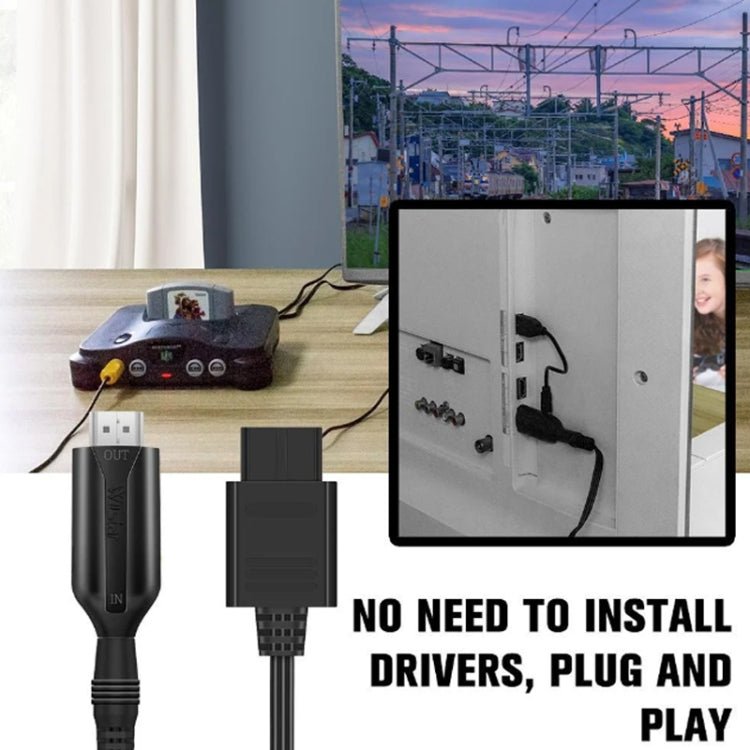 N64 To HDMI Converter For Nintendo Gamecube N64 / SNES / NGC, N64 To HDMI - ORIWHIZNintendo AccessoriesNintendo Accessories AdapterToys & Hobbies