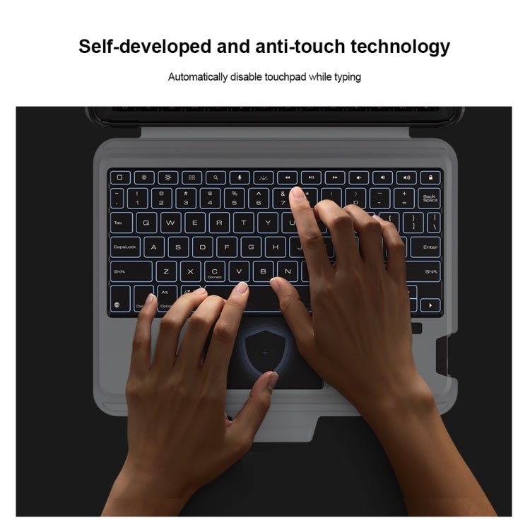 Nillkin Backlit Version Bumper Link Keyboard Case, For iPad Pro 13 2024, For iPad Pro 11 2024, For iPad Pro 12.9 2020/2021/2022, For iPad Air 2020/2022 / Pro 11 2022 - ORIWHIZApple AccessoriesiPad KeyboardiPad Keyboard For iPad Pro