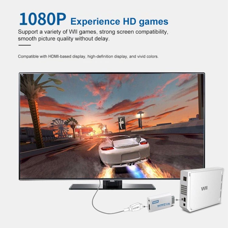 Nintendo Wii Hassle Free Plug and Play for Wii to HDMI 1080p Converter Adapter Wii2hdmi 3.5mm Audio Box Wii - link, To HDMI 1080p Converter Adapter - ORIWHIZNintendo AccessoriesNintendo Accessories AdapterToys & Hobbies