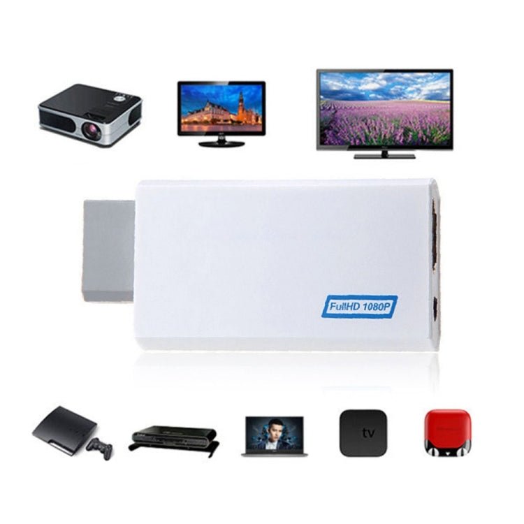 Nintendo Wii Hassle Free Plug and Play for Wii to HDMI 1080p Converter Adapter Wii2hdmi 3.5mm Audio Box Wii - link, To HDMI 1080p Converter Adapter - ORIWHIZNintendo AccessoriesNintendo Accessories AdapterToys & Hobbies