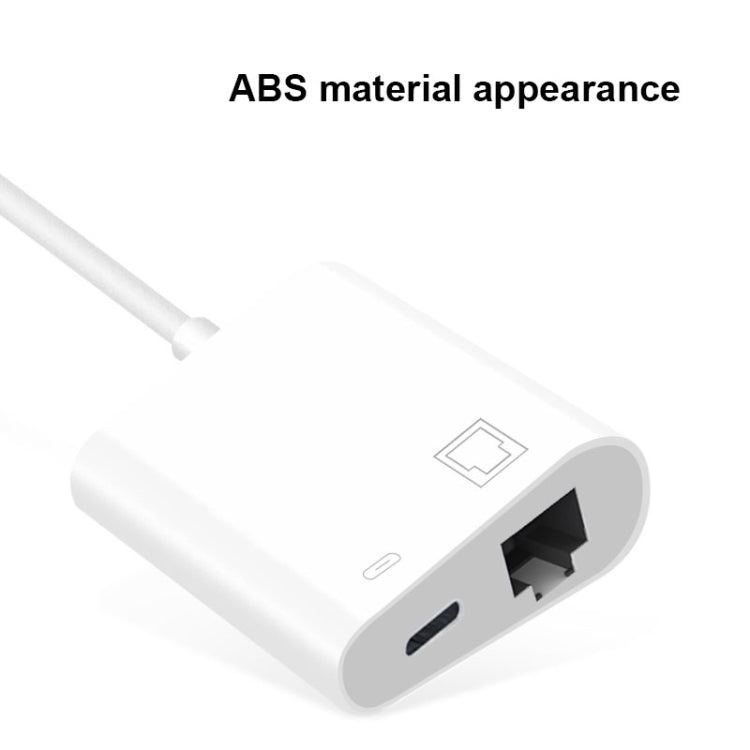 NK - 1035 TC 2 in 1 USB - C / Type - C Male to Ethernet + Type - C Power Female Adapter, NK - 1035 TC - ORIWHIZ