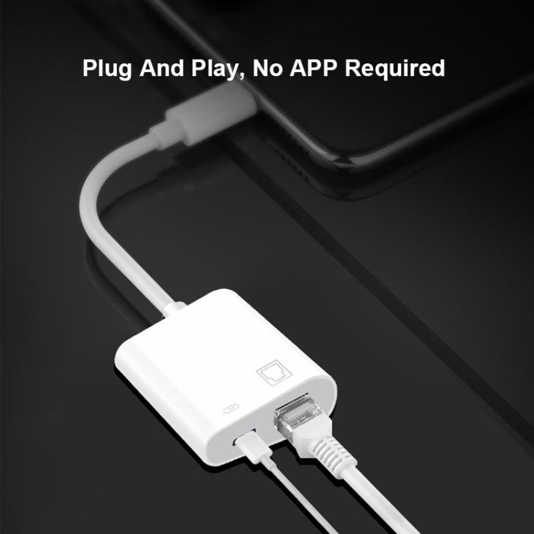 NK - 1035 TC 2 in 1 USB - C / Type - C Male to Ethernet + Type - C Power Female Adapter, NK - 1035 TC - ORIWHIZ