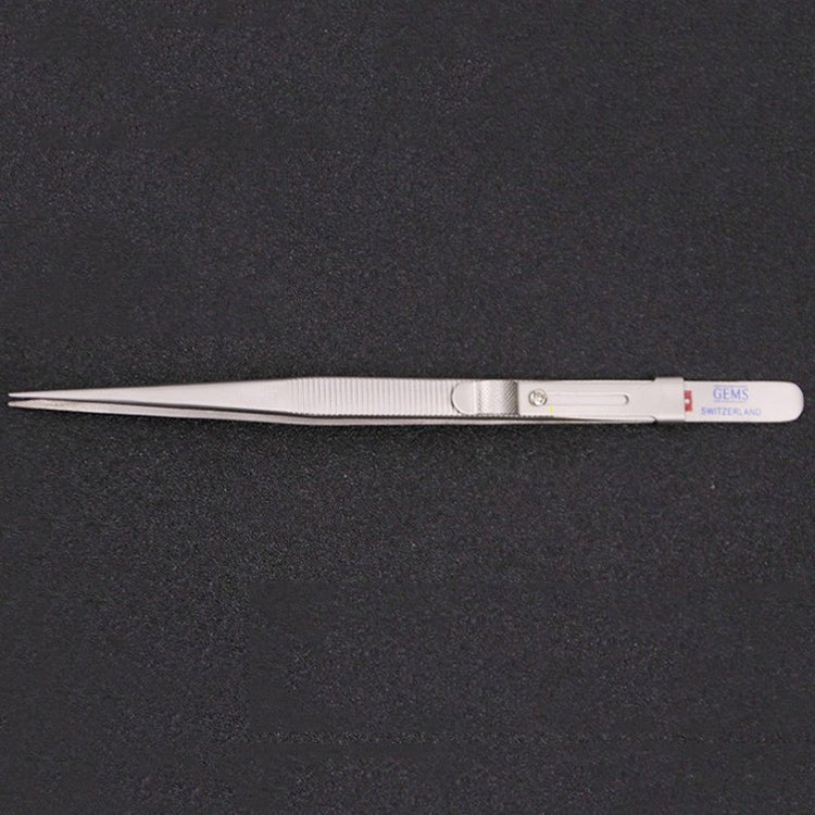 Non - Slip Diamond Tweezers Jewelry Tweezers Elastic Stainless Steel Gem Diamond Clips Durable Tools, With Slot and Lock - ORIWHIZ