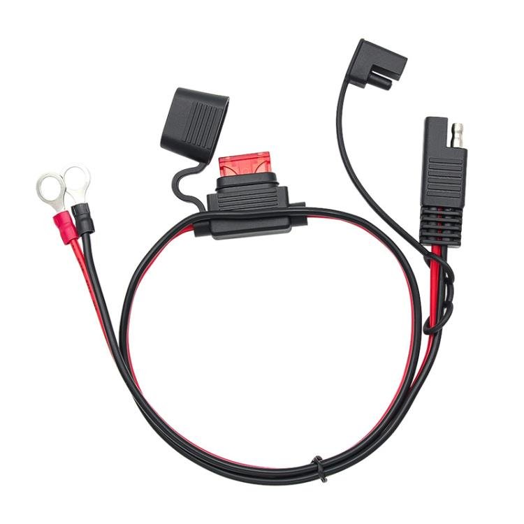 O - Terminal to SAE Power Cable With Fuse Battery Charger Extension Adapter Wire, 60cm - ORIWHIZCar Replacement PartsDIY CablesIn Car