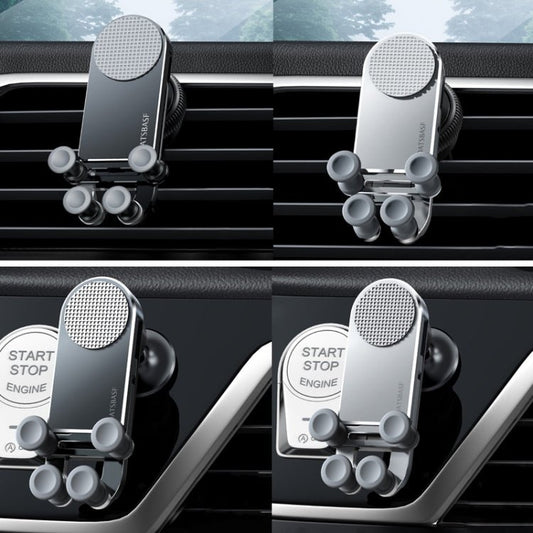 Oatsbasf Car Gravity Metal Bracket Scalable and Stable Mobile Phone Bracket Folding Screen Mobile Phone Exclusive Car Bracket, Folding Screen Outlet Black, Folding Screen Outlet Silver, Folding Screen Paste Black - ORIWHIZ