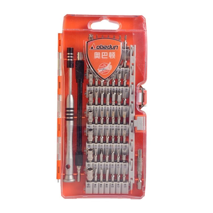Obadun 9800 58 in 1 Screwdriver Set Manual CRV Batch Mobile Phone Disassembly Glasses Repair Tool, Obadun 9800(Yellow), Obadun 9800(Orange) - ORIWHIZ