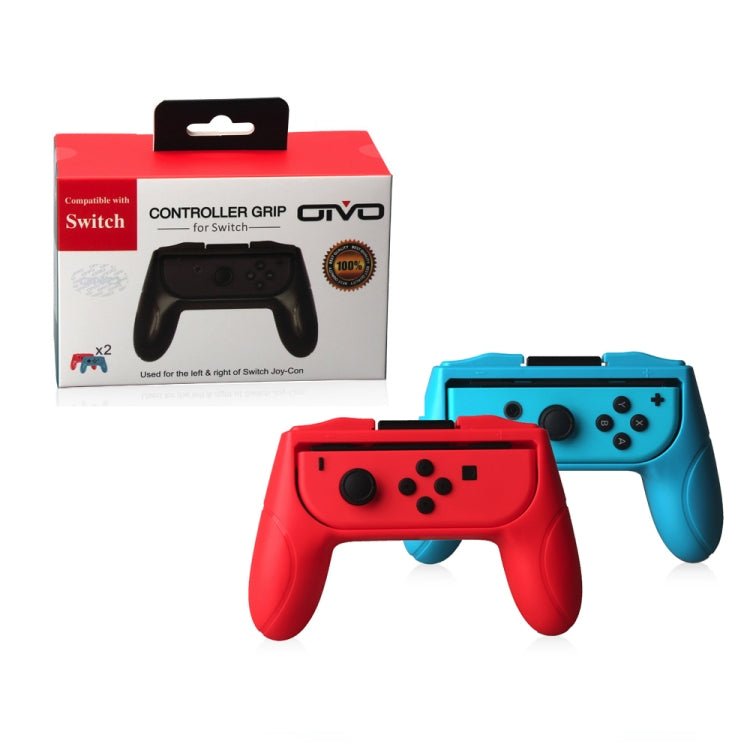 OIVO 2 PCS Left and Right Game Handle Grip Controller for Nintendo Switch Joy - con Grip, Red And Bule - ORIWHIZNintendo AccessoriesNintendo Accessories GamepadsOIVO