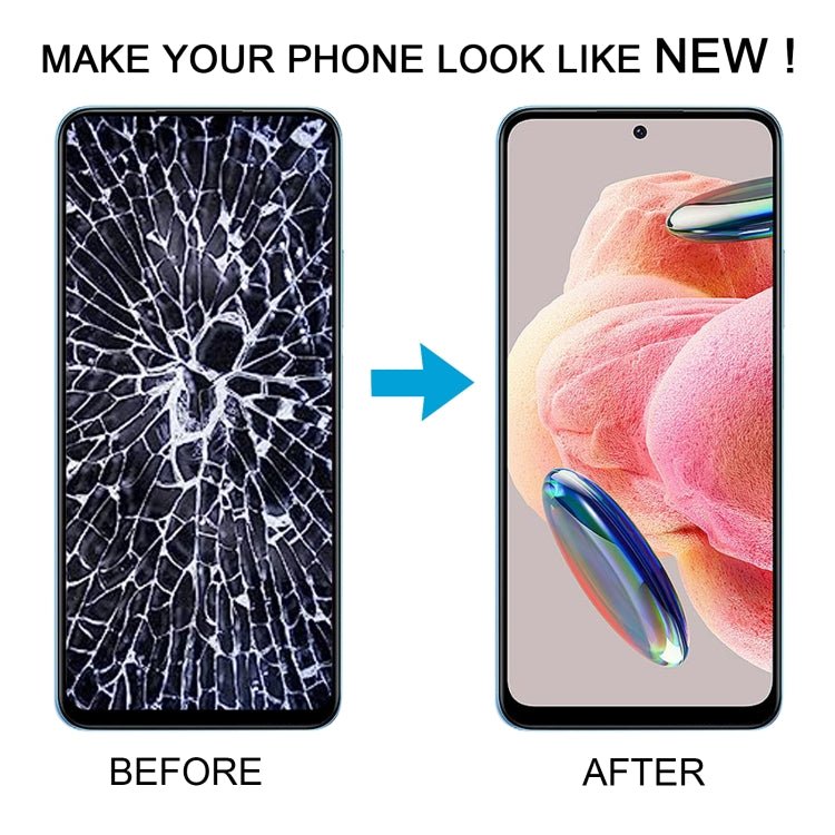 OLED Material LCD Screen Digitizer Full Assembly with Frame, For Xiaomi Redmi Note 12 4G, For Xiaomi Poco X5, For Xiaomi Redmi Note 12 5G - ORIWHIZ