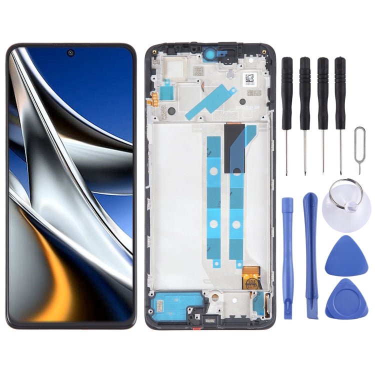 OLED Material LCD Screen For Digitizer Full Assembly with Frame, For Xiaomi Redmi Note 11 4G, For Xiaomi Poco M4 Pro 4G, For Xiaomi Redmi Note 11S 4G, For Xiaomi Redmi Note 10 Pro 4G, For Xiaomi Redmi Note 10 Pro Max, For Xiaomi Redmi Note 10 Pro India... - ORIWHIZ