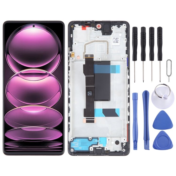 OLED Material LCD Screen For Digitizer Full Assembly with Frame, For Xiaomi Redmi Note 11 4G, For Xiaomi Poco M4 Pro 4G, For Xiaomi Redmi Note 11S 4G, For Xiaomi Redmi Note 10 Pro 4G, For Xiaomi Redmi Note 10 Pro Max, For Xiaomi Redmi Note 10 Pro India... - ORIWHIZ